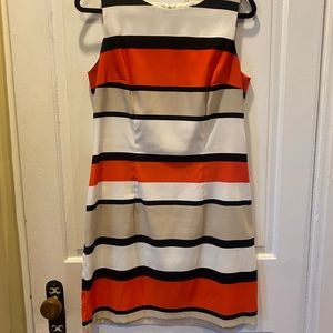 Striped business casual dress